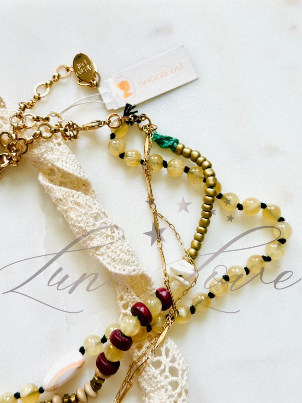FREE PEOPLE x Ariana Ost Gold Layered Fish Necklace - EXCLUSIVE! - Picture 6 of 6